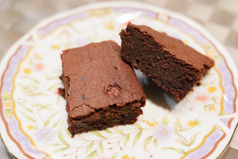 バレンタインデーに作ってもらったファッジーブラウニー