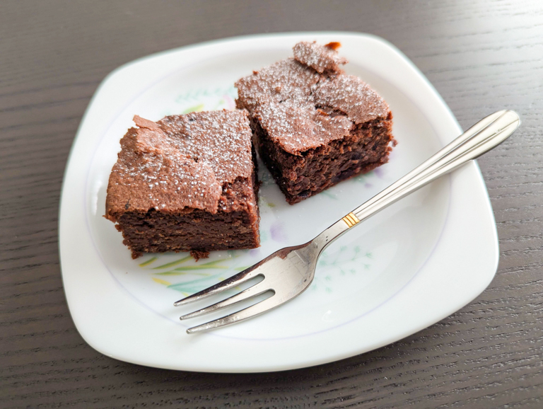 バレンタインデーに作ってもらったファッジーブラウニー